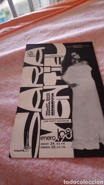 Cat&aacute;logos de M&uacute;sica: Sara Montiel programa teatro dade county auditorium