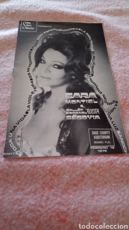 Cat&aacute;logos de M&uacute;sica: Sara Montiel 18 febrero 1979 en Miami