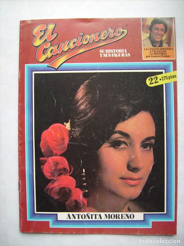 Cat&aacute;logos de M&uacute;sica: ANTO&Ntilde;ITA MORENO. FASC&Iacute;CULO DE EL CANCIONERO. 1980