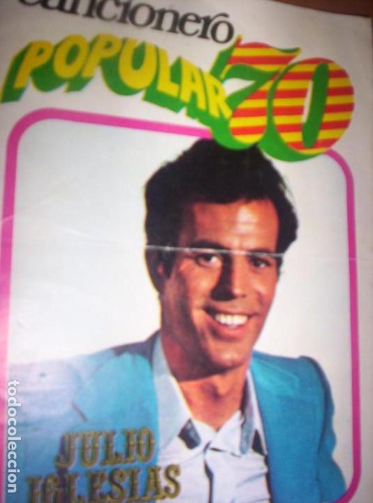 Cat&aacute;logos de M&uacute;sica: CANCIONERO POPULAR 70 - JULIO IGLESIAS