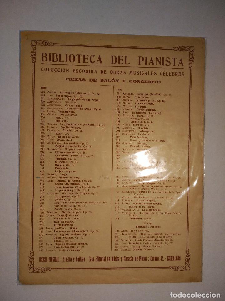 Cat&aacute;logos de M&uacute;sica: BIBLIOTECA DEL PIANISTA. PIEZAS DE SAL&Oacute;N Y CONCIERTO / REPERTORIO BAILABLES (IBERIA MUSICAL). 33 CM.