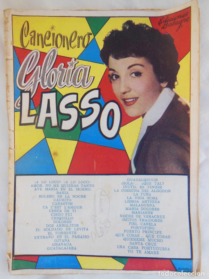 Cat&aacute;logos de M&uacute;sica: CANCIONERO GLORIA LASSO. Ed Bistagne