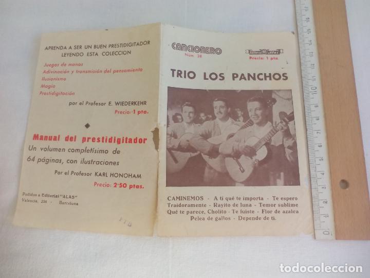 Cat&aacute;logos de M&uacute;sica: Antiguo cancionero TRIO LOS PANCHOS. EDITORIAL ALAS. N&Uacute;M 38, 16 P&Aacute;GINAS