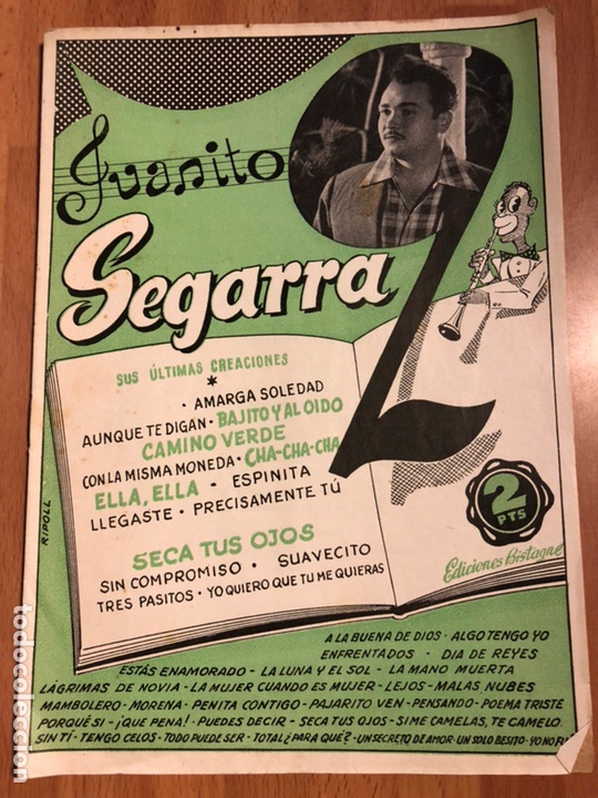 Cat&aacute;logos de M&uacute;sica: Cancionero juanito segarra.ediciones bistagne
