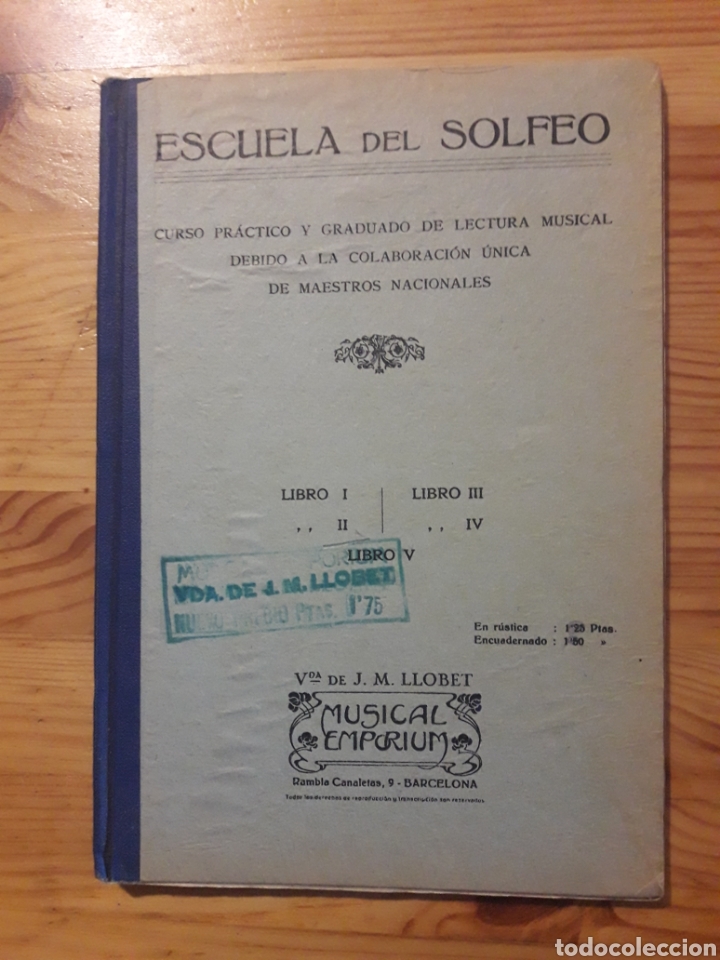 Cat&aacute;logos de M&uacute;sica: escuela del solfeo musical emporium Rambla Canaletas Barcelona