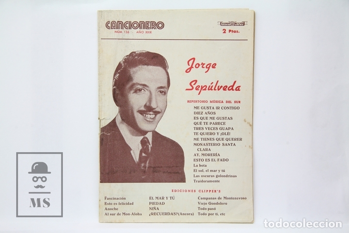 Catalogues de Musique: Cancionero - Jorge Sep&uacute;lveda / Repertorio M&uacute;sica del Sur - Editorial Alas