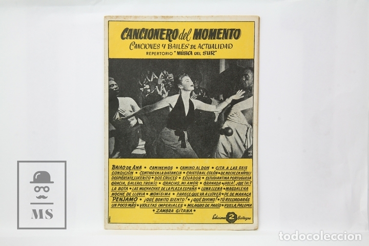 Catalogues de Musique: Cancionero - Cancionero del Momento / Repertorio M&uacute;sica del Sur - Editorial Bistagne