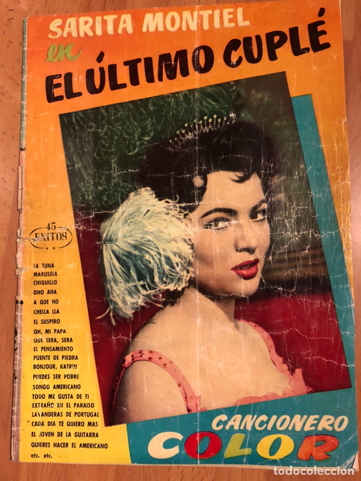 Cat&aacute;logos de M&uacute;sica: Cancionero sara sarita Montiel el &uacute;ltimo cuple