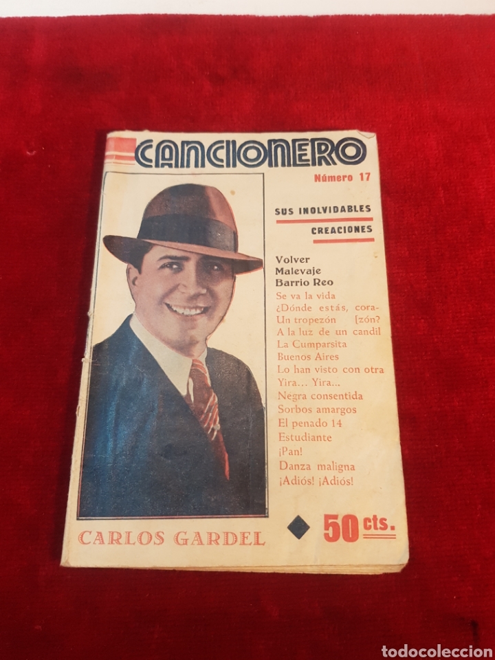 Cat&aacute;logos de M&uacute;sica: Cancionero Carlos Gardel n&uacute;mero 17