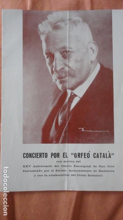 Cat&aacute;logos de M&uacute;sica: ORFEO CATALA.CENTRO PARROQUIAL SAN JOSE.LUIS MILLET.CINE VICTORIA BADALONA 1964