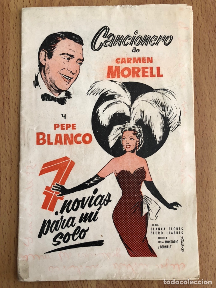 Cat&aacute;logos de M&uacute;sica: Programa cancionero 7 novias para mi solo.carmen morell pepe blanco