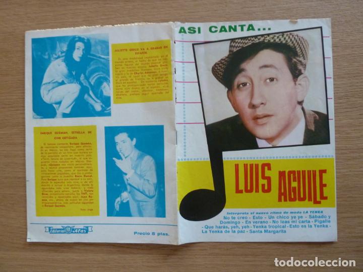 Cat&aacute;logos de M&uacute;sica: asi canta luis aguile cancionero original antiguo
