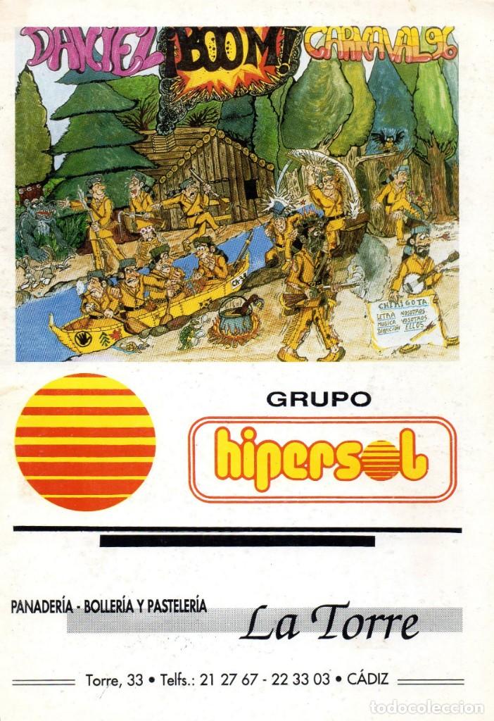 Cat&aacute;logos de M&uacute;sica: CARNAVAL CADIZ 1996 LIBRETO CHIRIGOTA DANIEL BOOM PACOLI Y SHERIFF