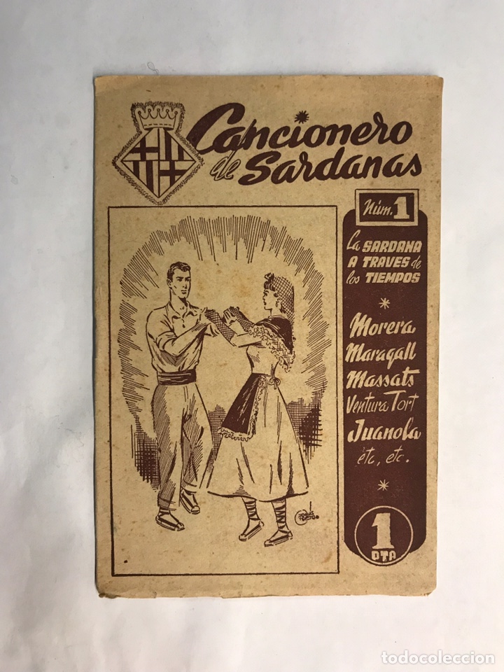 Cat&aacute;logos de M&uacute;sica: Barcelona. CANCIONERO DE SARDANAS. Canci&oacute;n Popular (h.1940?)