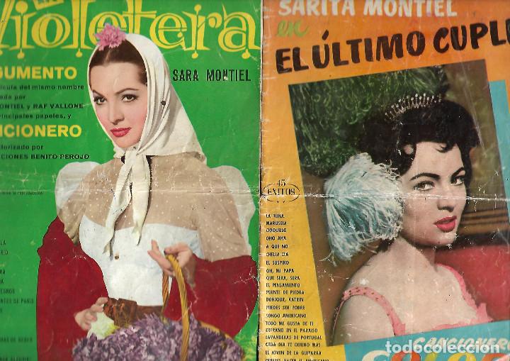 Cat&aacute;logos de M&uacute;sica: PAREJA DE CANCIONEROS DE SARA MONTIEL LOS DE LA FOTO