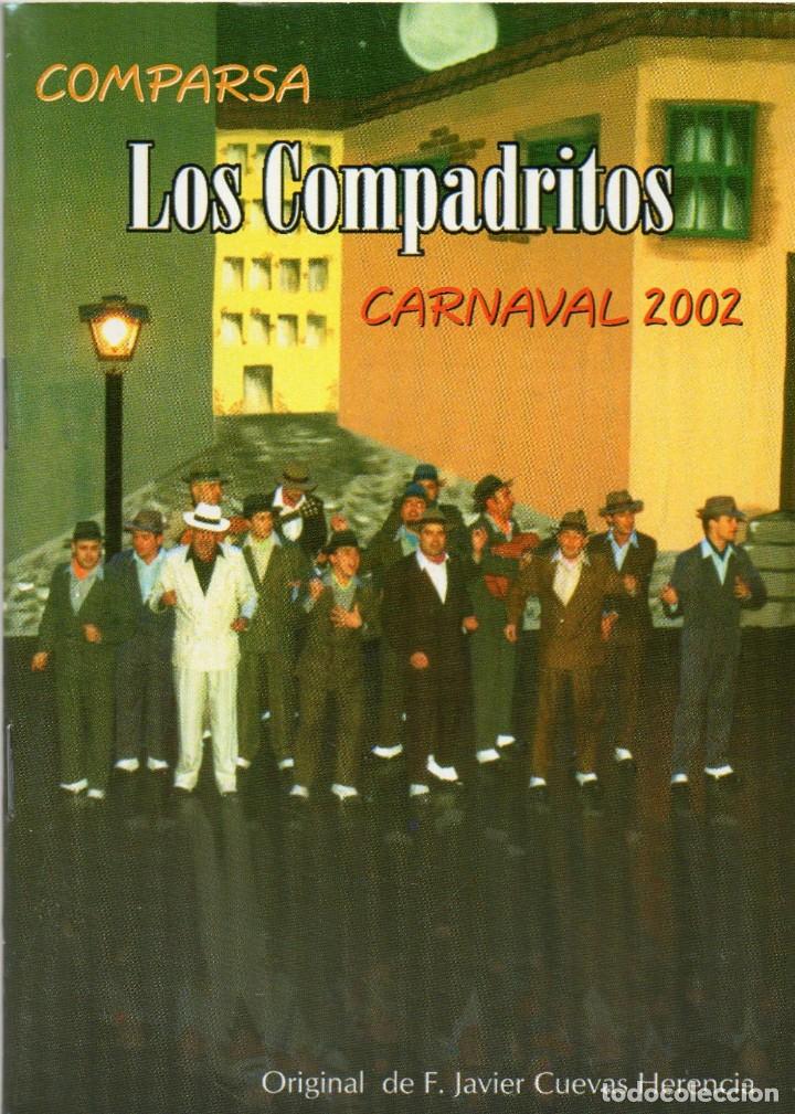 Cat&aacute;logos de M&uacute;sica: CARNAVAL DE CADIZ 2002. LIBRETO COMPARSA DE SEVILLA LOS COMPADRITOS.