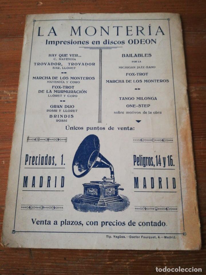 Cat&aacute;logos de m&uacute;sica: Zarzuela. La Monteria. - Foto 2