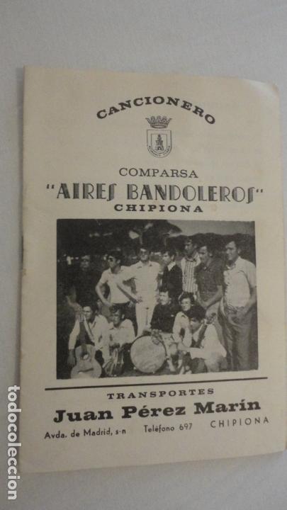 Catalogues de Musique: CANCIONERO.COMPARSA AIRES BANDOLEROS.CHIPIONA.EL CHUSCO.A&Ntilde;OS 70