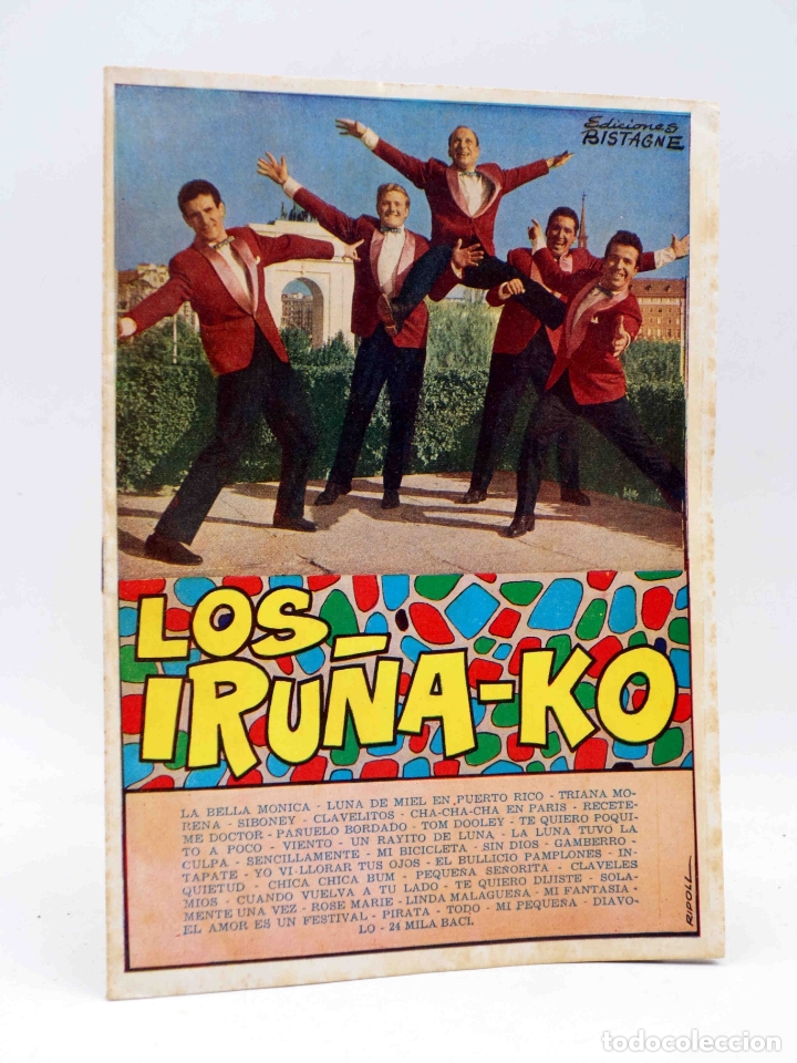 Catalogues de Musique: CANCIONERO 7. LOS IRU&Ntilde;A-KO. SUS &Eacute;XITOS EN DISCOS ZAFIRO. Bistagne, 1961. OFRT