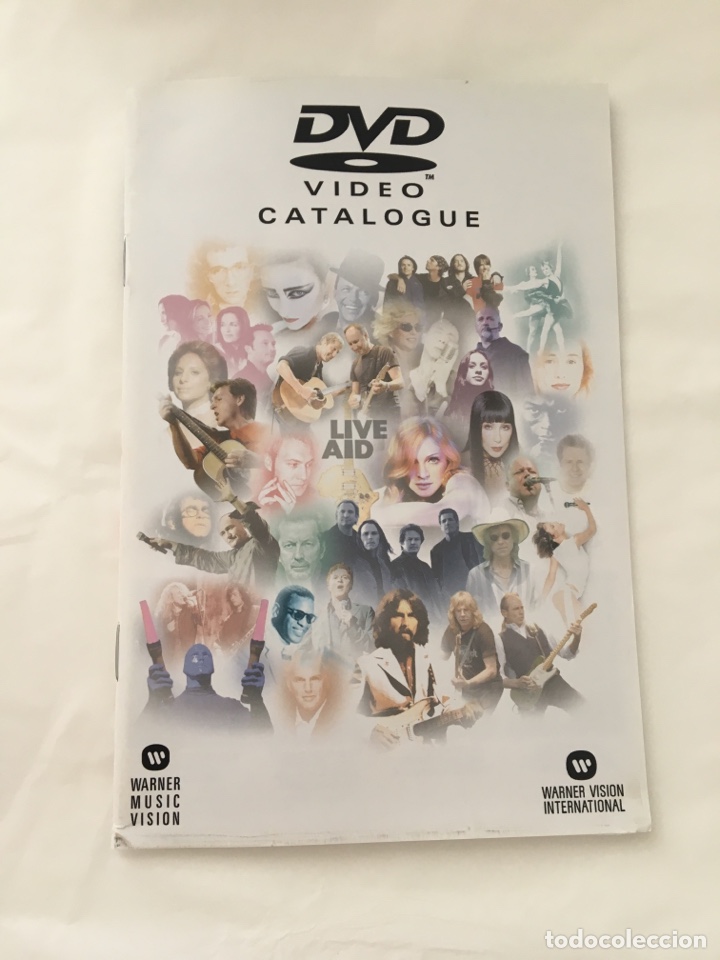 Cat&aacute;logos de m&uacute;sica: Cat&aacute;logo DVD Warner Music - Foto 1