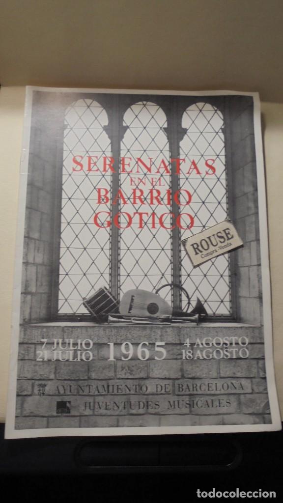 Cat&aacute;logos de M&uacute;sica: PROGRAMA - SERENATAS EN EL BARRIO GOTICO 1965 AYUNTAMIENTO DE BARCELONA  JUVENTUDES MUSICALES 12 PAG