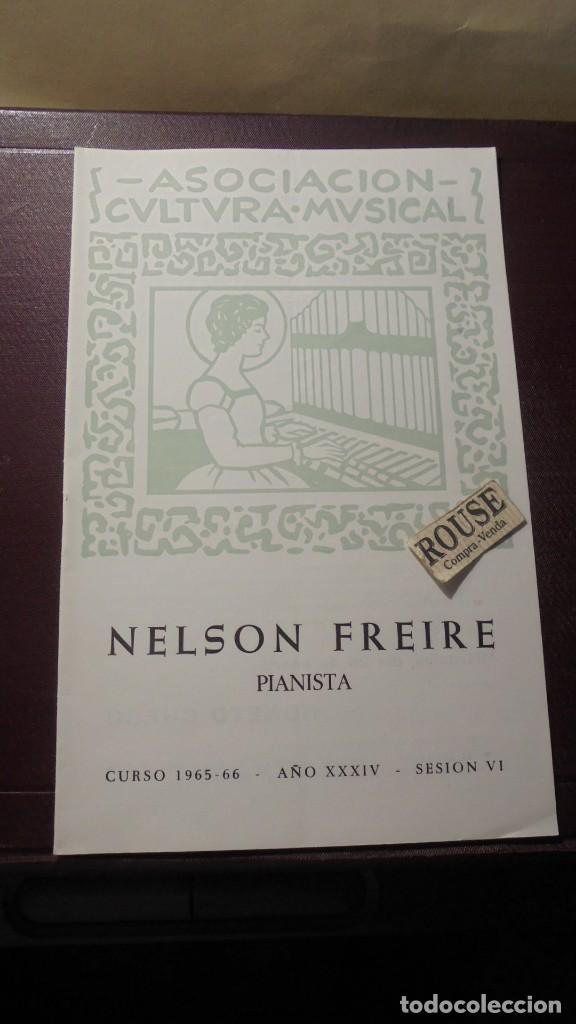 Catalogues de Musique: PROGRAMA DE MUSICA - NELSON FREIRE pianista