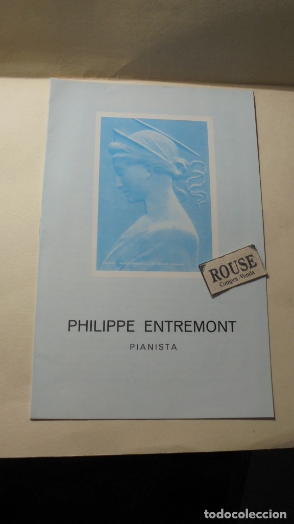 Catalogues de Musique: PROGRAMA DE MUSICA PALACIO DE LA MUSICA - PHILIPPE ENTREMONT pianista