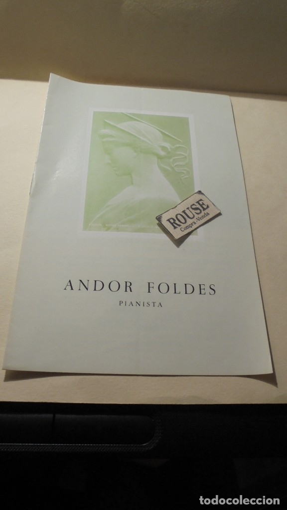 Cat&aacute;logos de M&uacute;sica: PROGRAMA DE MUSICA - ANDOR FOLDES pianista