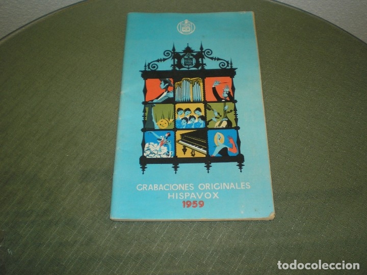 Cat&aacute;logos de M&uacute;sica: CATALOGO DE GRABACIONES ORIGINALES HISPAVOX 1959