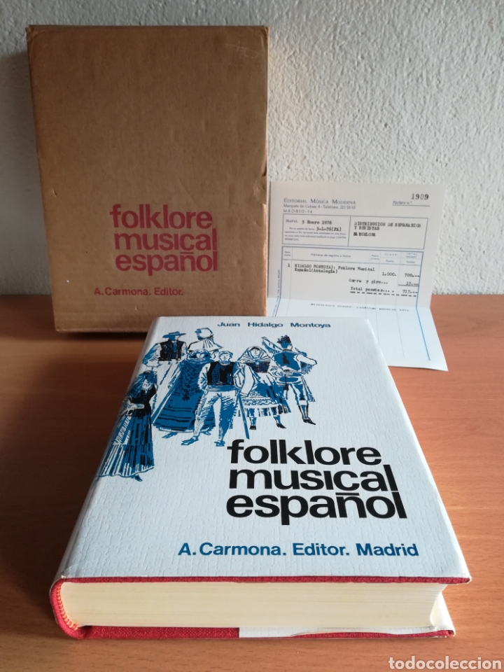 Catalogues de Musique: Folklore musical espa&ntilde;ol Antolog&iacute;a - a&ntilde;o 1974 - Cancionero