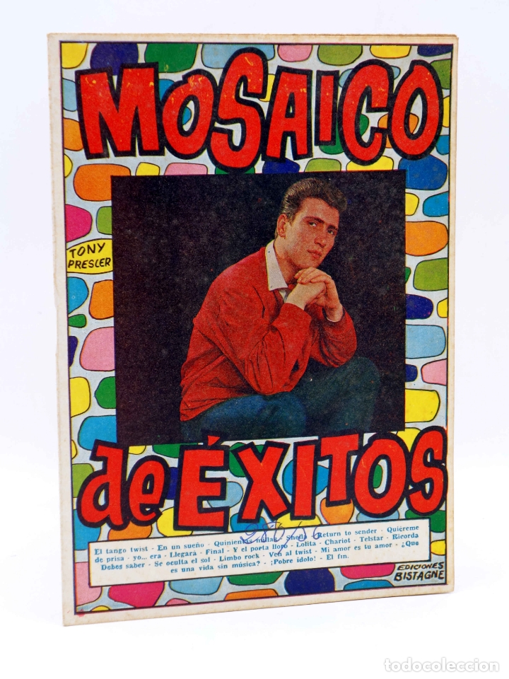 Catalogues de Musique: CANCIONERO 56. MOSAICO DE &Eacute;XITOS. TONY PRESLER (Tony Presler) Bistagne, 1963