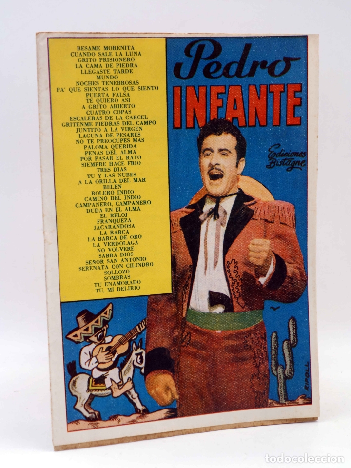 Catalogues de Musique: CANCIONERO. PEDRO INFANTE. SUS CREACIONES EN DISCOS POLYDOR (Pedro Infante) Bistagne, 1959. OFRT