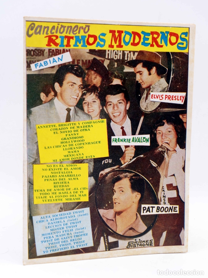 Catalogues de Musique: CANCIONERO 26. RITMOS MODERNOS: ELVIS PRESLEY, PAT BOONE&hellip; (Elvis Presley) Bistagne, 1962. OFRT