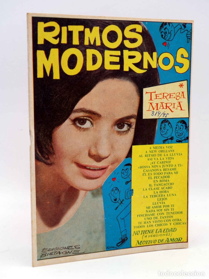 Catalogues de Musique: CANCIONERO 95. RITMOS MODERNOS: TERESA MAR&Iacute;A (Teresa Mar&iacute;a) Bistagne, 1964
