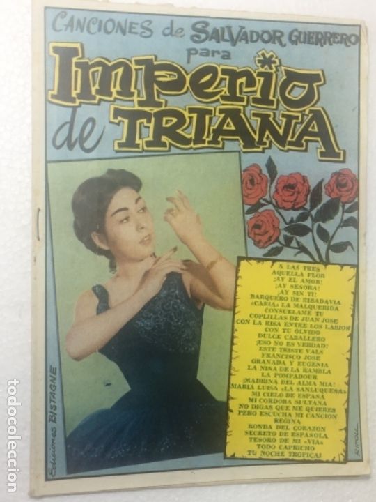 Cat&aacute;logos de m&uacute;sica: Original Cat&aacute;logo libreto m&uacute;sica Imperio De Triana