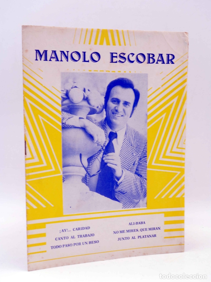 Cat&aacute;logos de M&uacute;sica: CANCIONERO. MANOLO ESCOBAR (Manolo Escobar) Marazul, 1974. OFRT