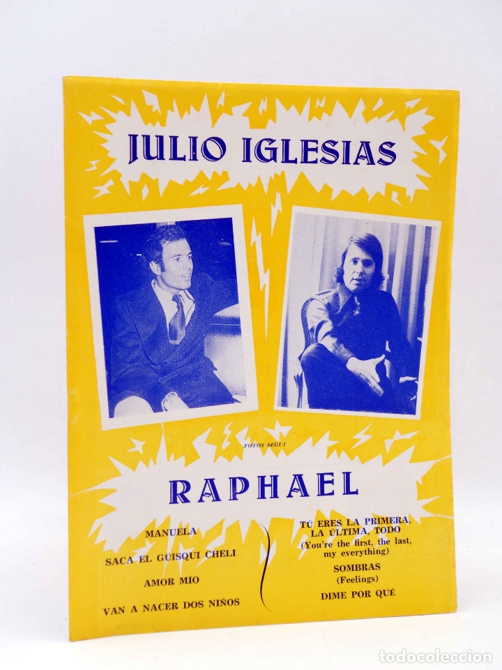 Cat&aacute;logos de M&uacute;sica: CANCIONERO. JULIO IGLESIAS / RAPHAEL (Julio Iglesias / Raphael) Marazul, 1975. OFRT