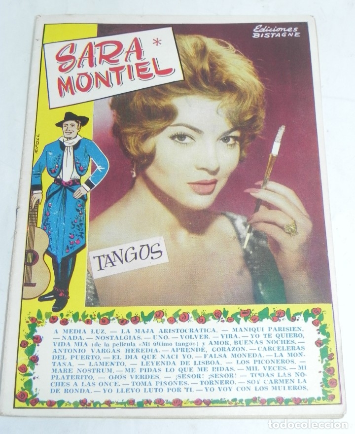 Cat&aacute;logos de M&uacute;sica: REVISTA CANCIONERO, MI ULTIMO TANGO , SARA SARITA MONTIEL ,ORIGINAL