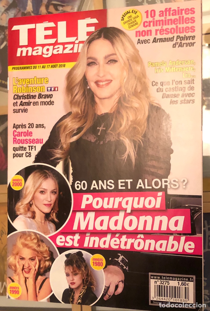 Cat&aacute;logos de M&uacute;sica: MADONNA - TELEMAGAZINE REVISTA MAGAZINE 2018 FRANCIA