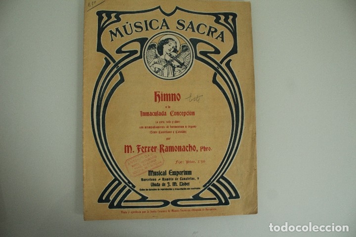 Cat&aacute;logos de M&uacute;sica: MUSICA SACRA HIMNO