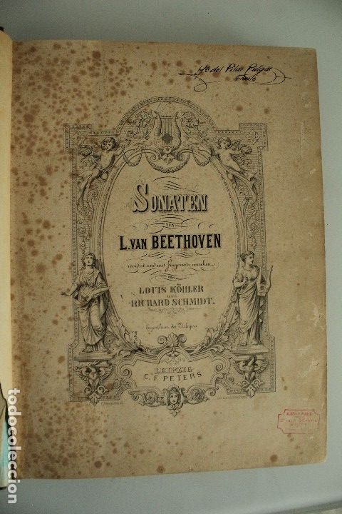 Cat&aacute;logos de m&uacute;sica: VER TEXTO INTERIOR SONATEN BEETHOVEN - Foto 3