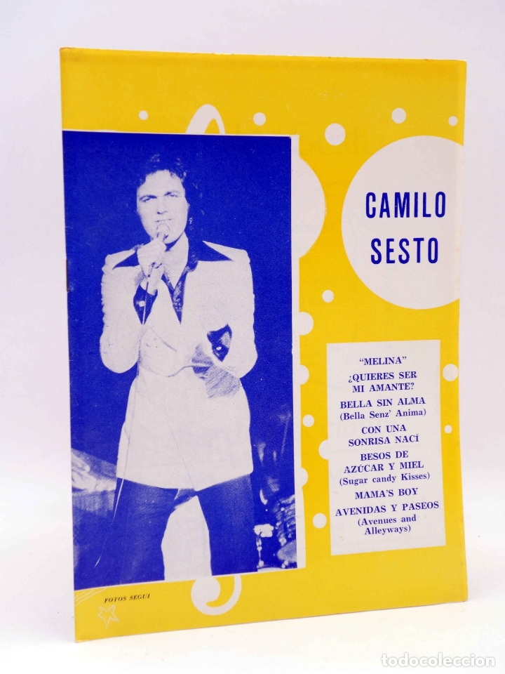 Catalogues de Musique: CANCIONERO. CAMILO SESTO (Camilo Sesto) Marazul, 1975. OFRT
