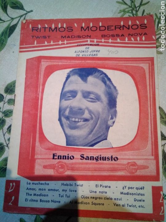 Cat&aacute;logos de M&uacute;sica: Ritmos modernos ,CANCIONERO ENNIO SANGIUSTO