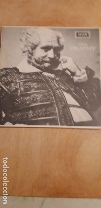 Cat&aacute;logos de M&uacute;sica: 1 LIBRETO DE LA OPERA ** FALSTAFF . VERDI ** ALFREDO KRAUS . DECCA 1974