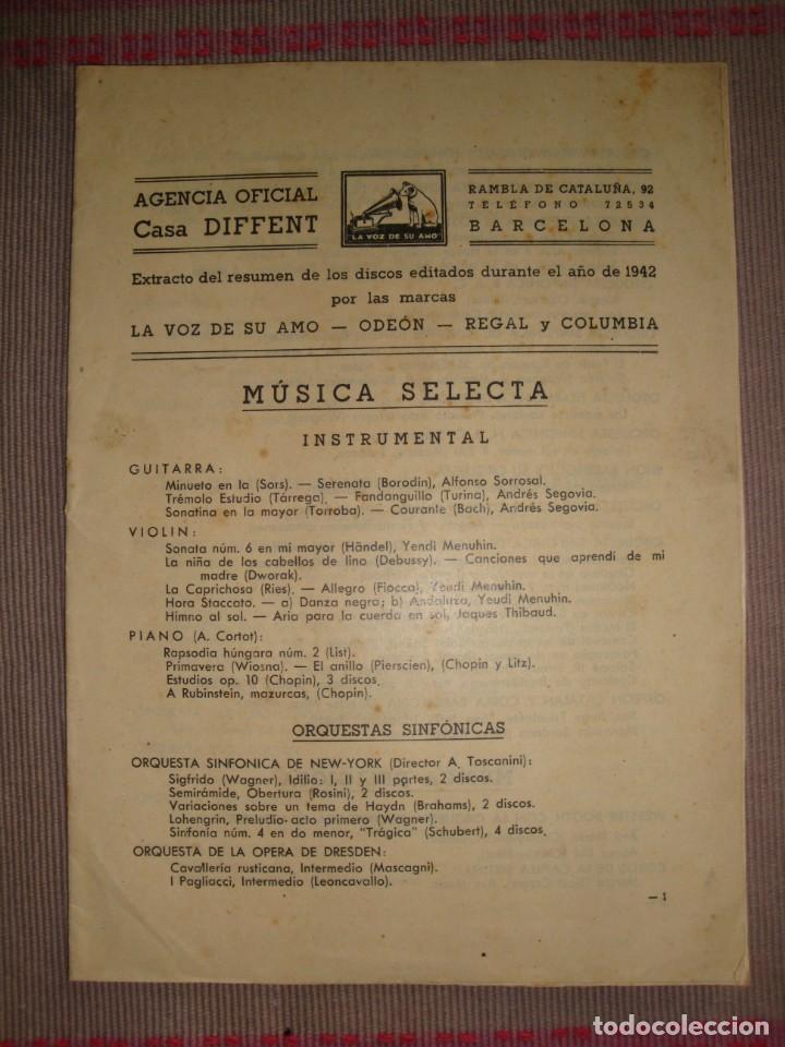 Cat&aacute;logos de m&uacute;sica: LA VOZ DE SU AMO - Foto 1