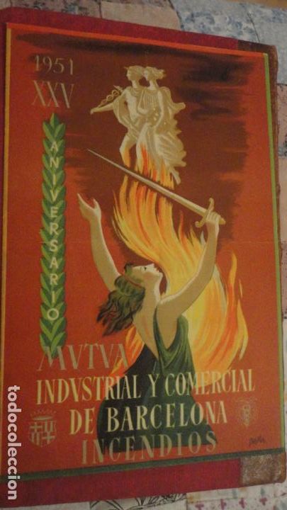 Catalogues de Musique: MUTUA INDUSTRIAL COMERCIAL BARCELONA INCENDIOS 1951.PROGRAMA RECITAL.ESBART VERDAGUER.MORENO PALLI.
