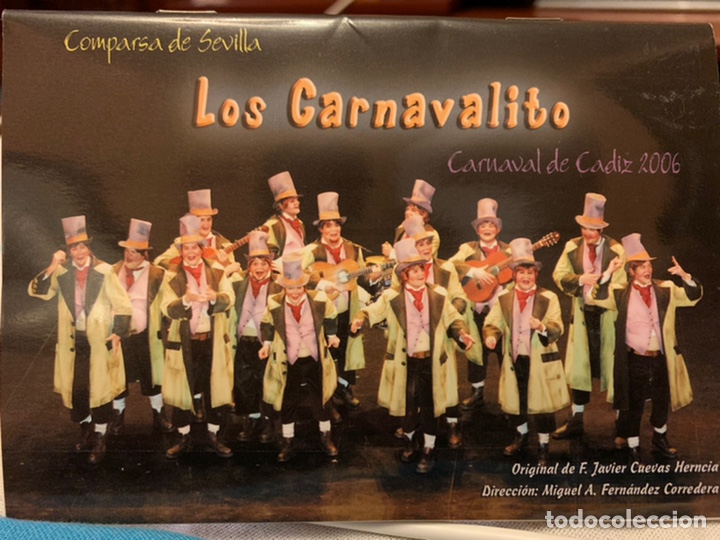 Cat&aacute;logos de M&uacute;sica: Carnaval de C&aacute;diz. Libreto comparsa de Sevilla. Los Carnavalito.