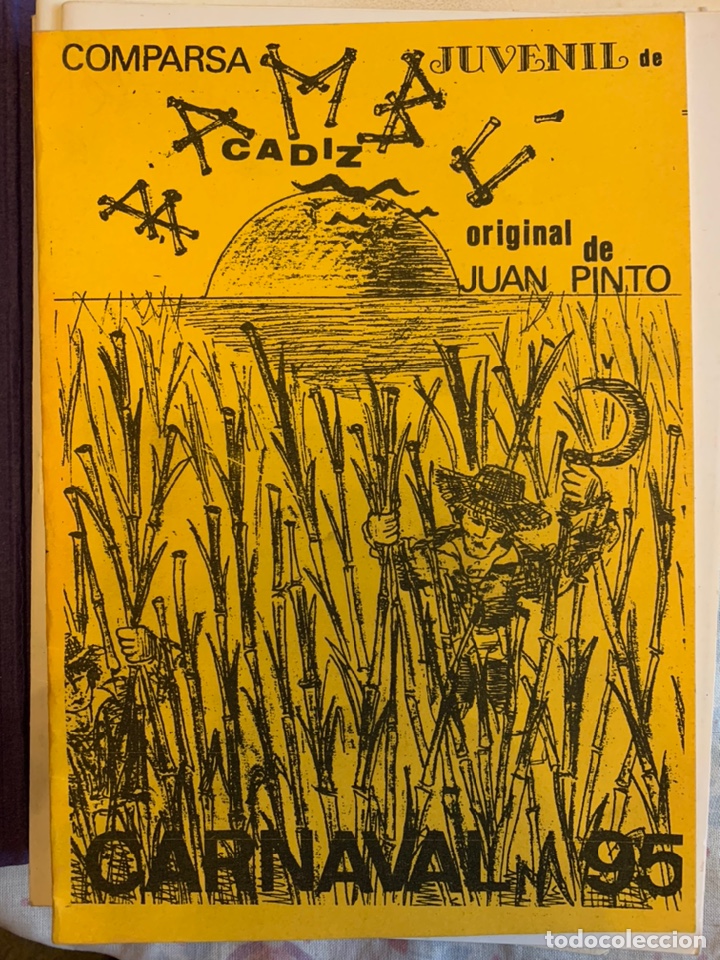 Cat&aacute;logos de m&uacute;sica: Carnaval 1995 C&aacute;diz. Libreto comparsa juvenil BAMB&Uacute; - Foto 1