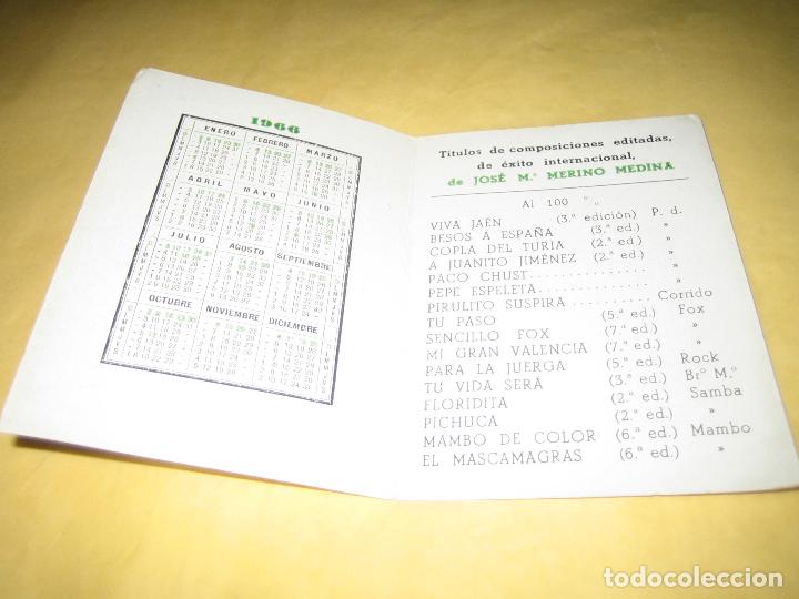 Catalogues de Musique: CALENDARIO 1966 DEL COMPOSITOR MERINO