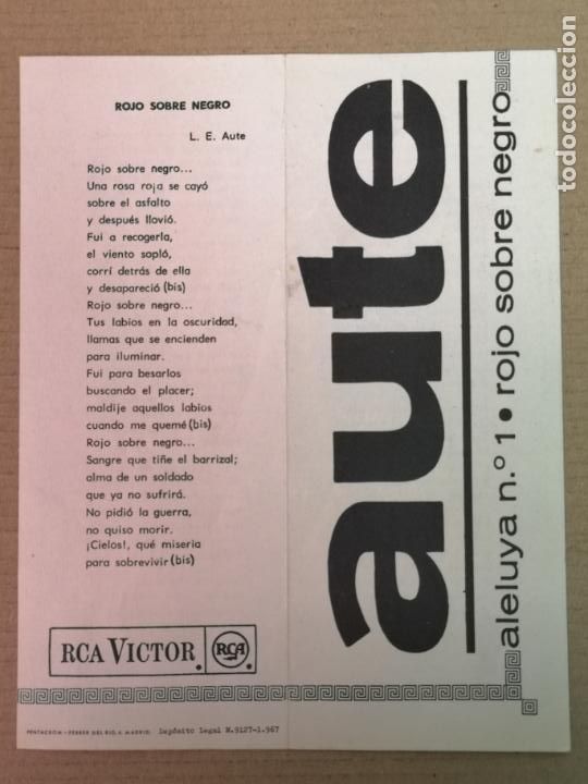 Catalogues de Musique: AUTE ALELUYA, FOLLETO 1967